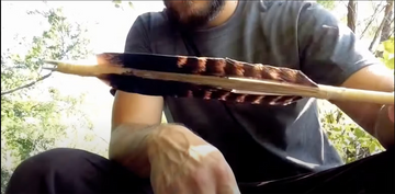 Making a Cherokee arrow, primitively!