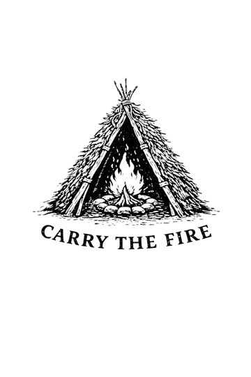 Primitive Wilderness Survival Kiss-Cut Sticker — Vintage Camping Emblem